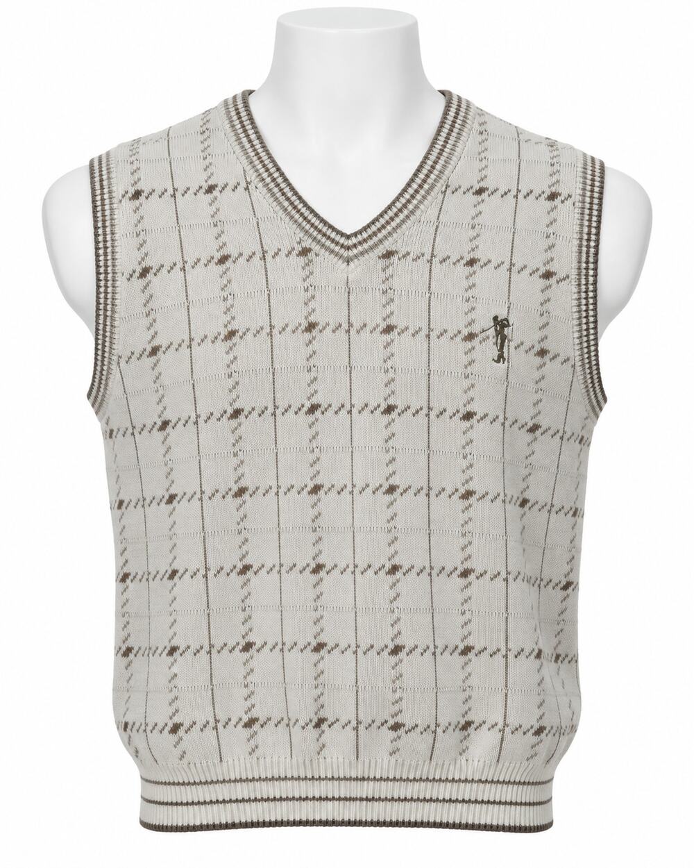 Sedgefield Boxy Plaid Sweater Vest Golf Grandpa Core Preppy Vintage Mens XXL